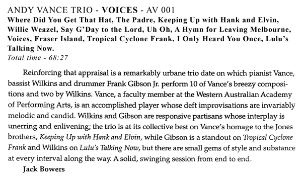 Voices review by Jack Bowers